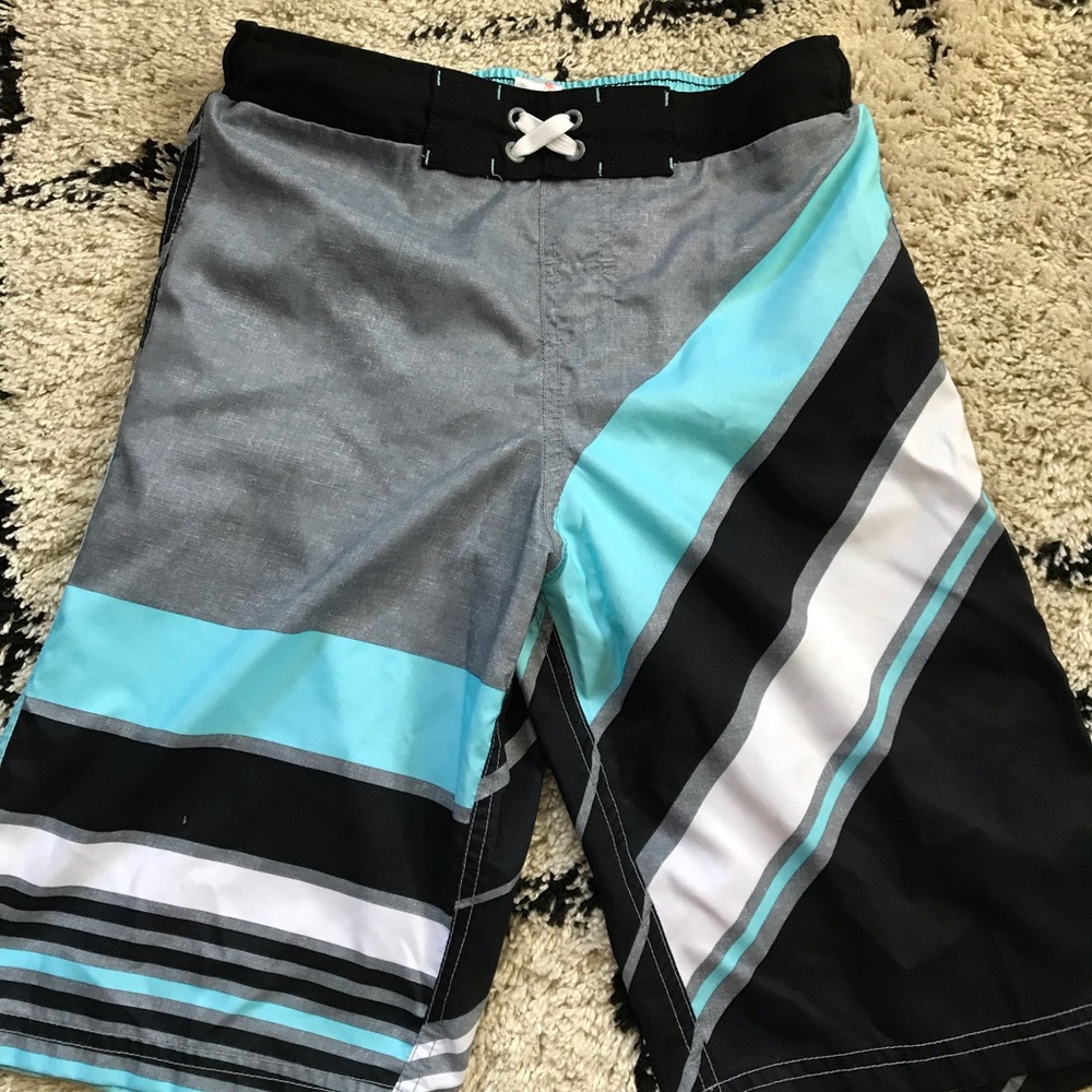 Mens Blue Swim Trunks